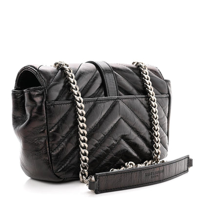 Saint Laurent Calfskin Matelassé Monogram Classic Baby Punk Chain Bag Black 3 of 14