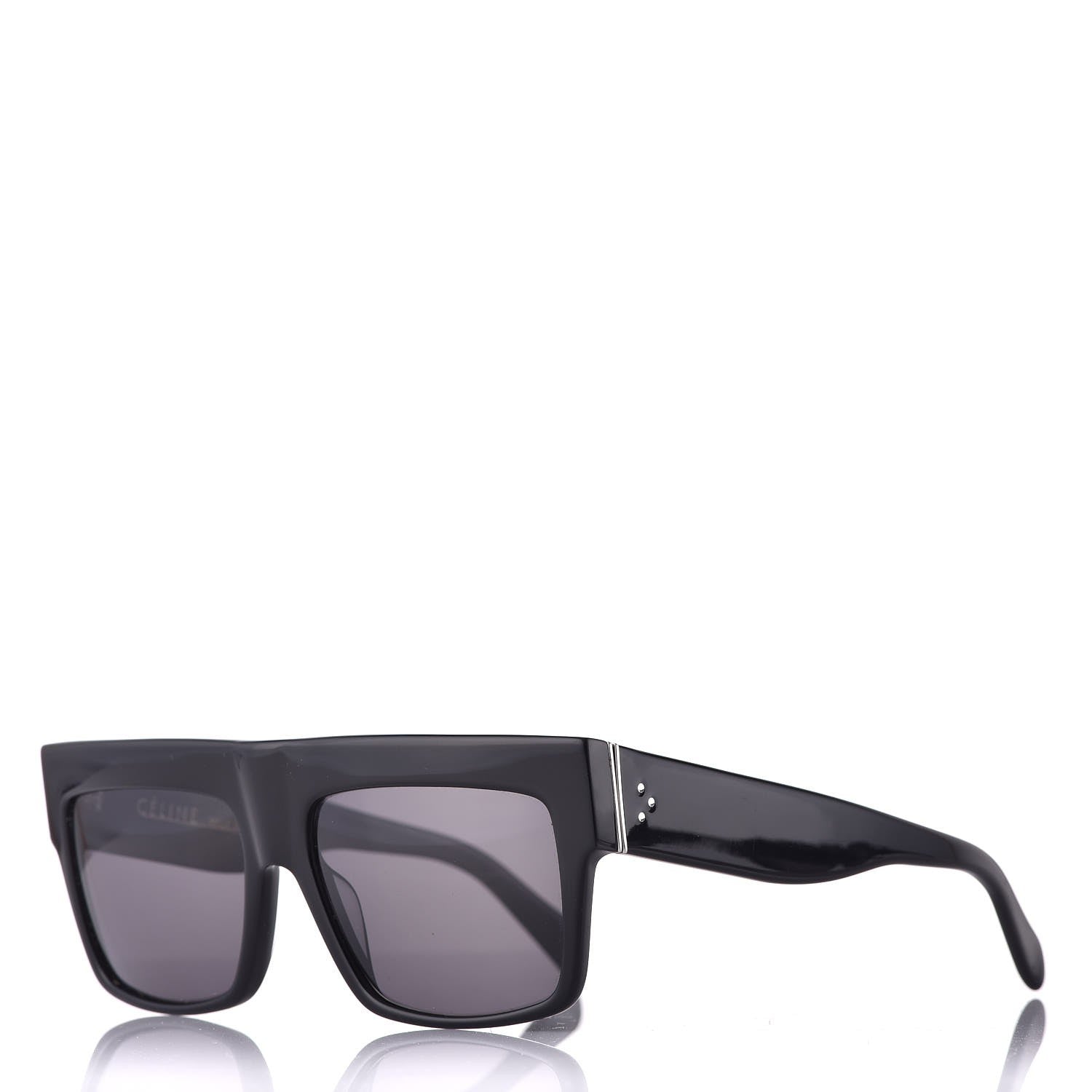 Celine Polarized ZZ Top Sunglasses CL 41756/S Black 1 of 8