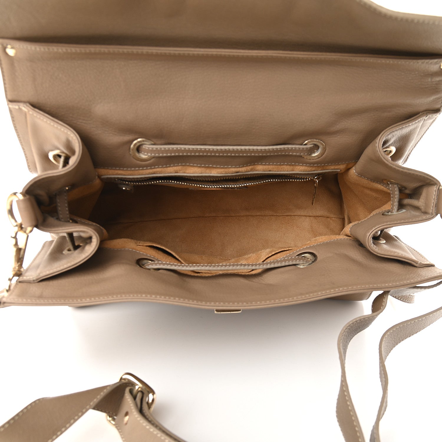 Jimmy Choo Grainy Calfskin Large Rosalie Satchel Nude 5 of 8
