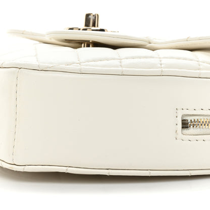 Chanel Lambskin Quilted CC In Love Heart Bag White 8 of 11