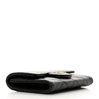 Chanel Caviar Quilted Flap Card Holder Black 4 of 9