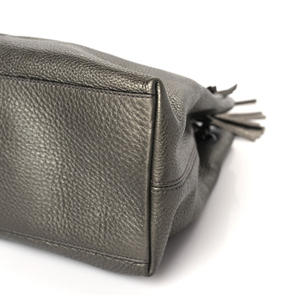 Gucci Metallic Pebbled Calfskin Medium Soho Chain Shoulder Bag Sasso 9 of 9