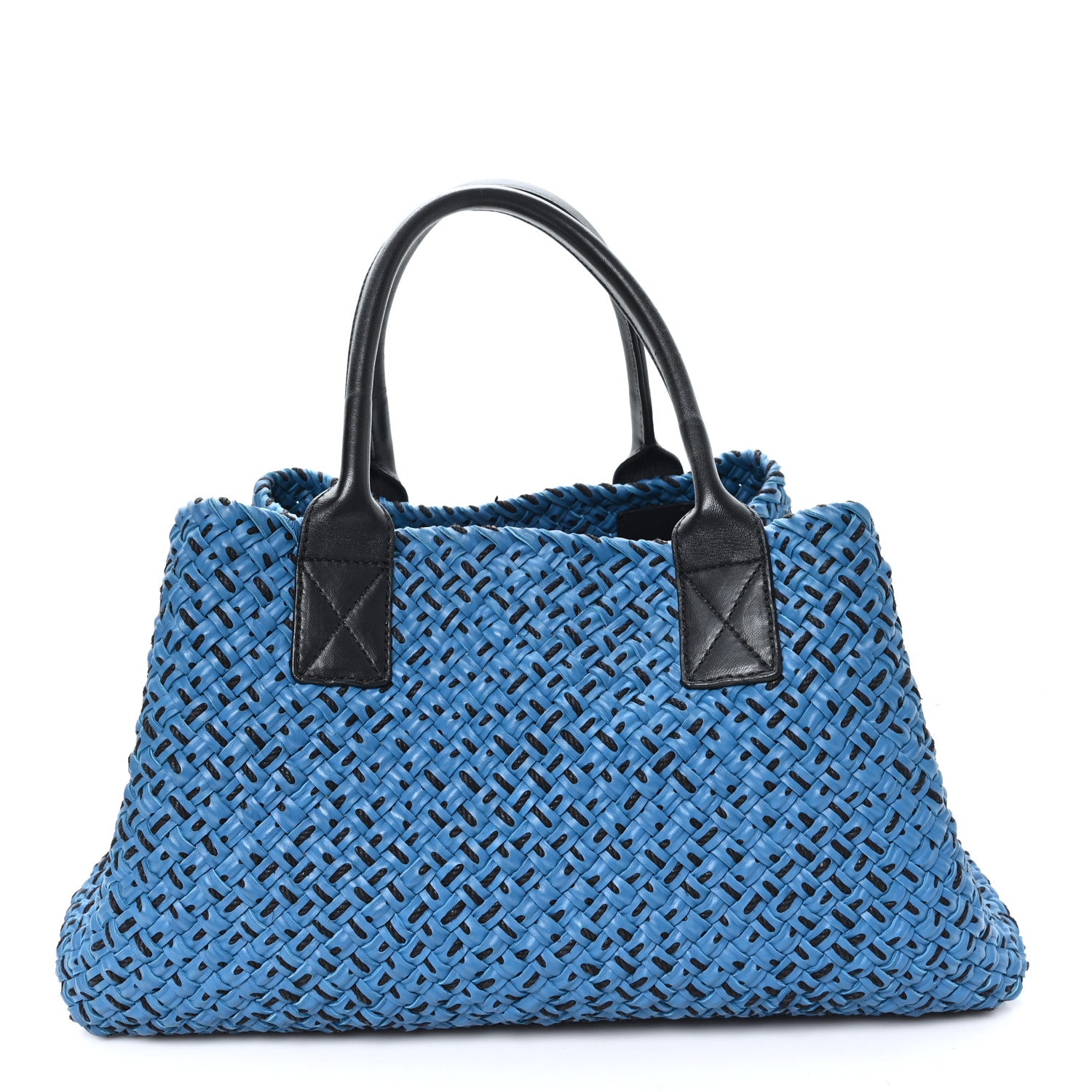 Bottega Veneta Nappa Intrecciato Large Cabat Blue Black 1 of 12