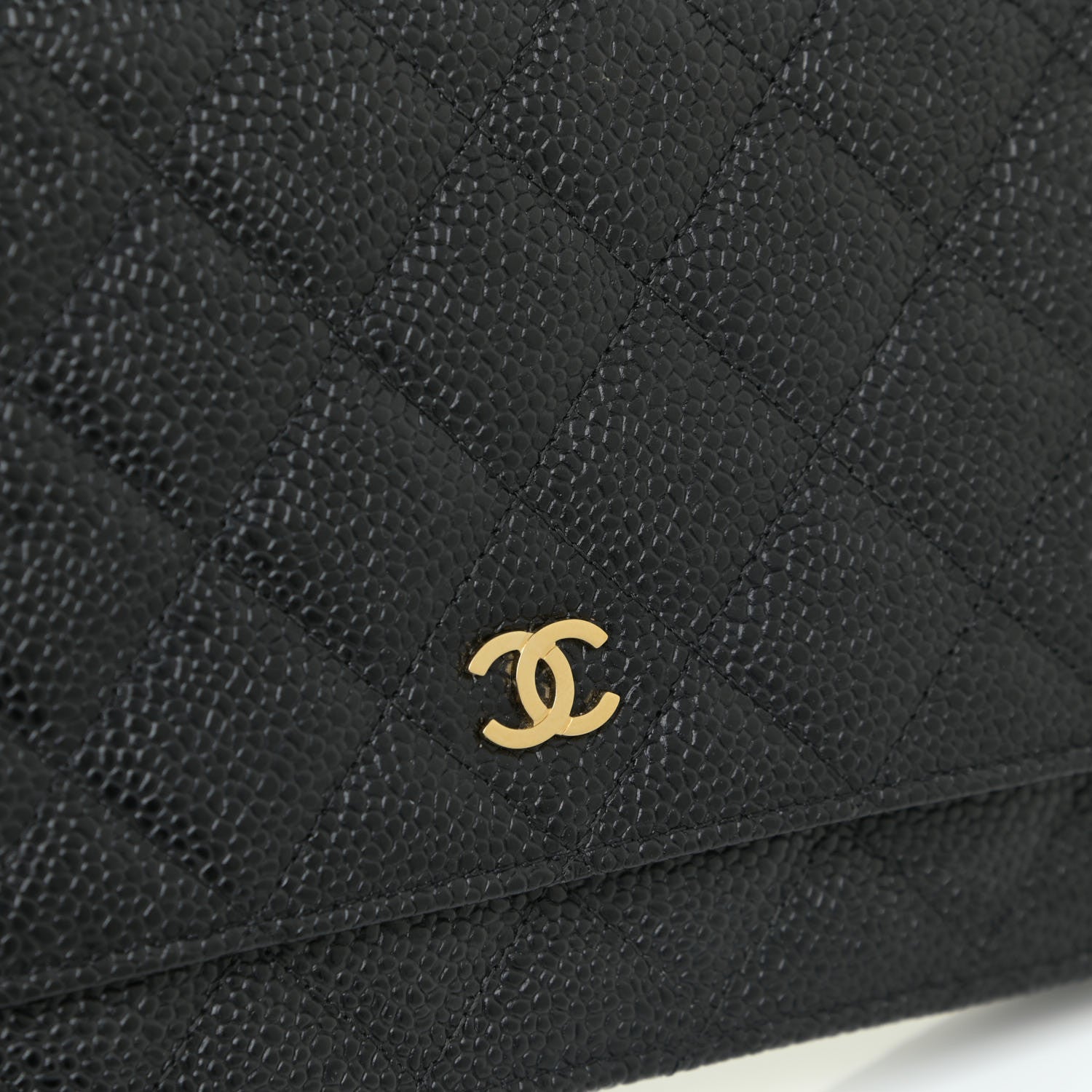Chanel Caviar Quilted Wallet On Chain WOC Black 12 of 14