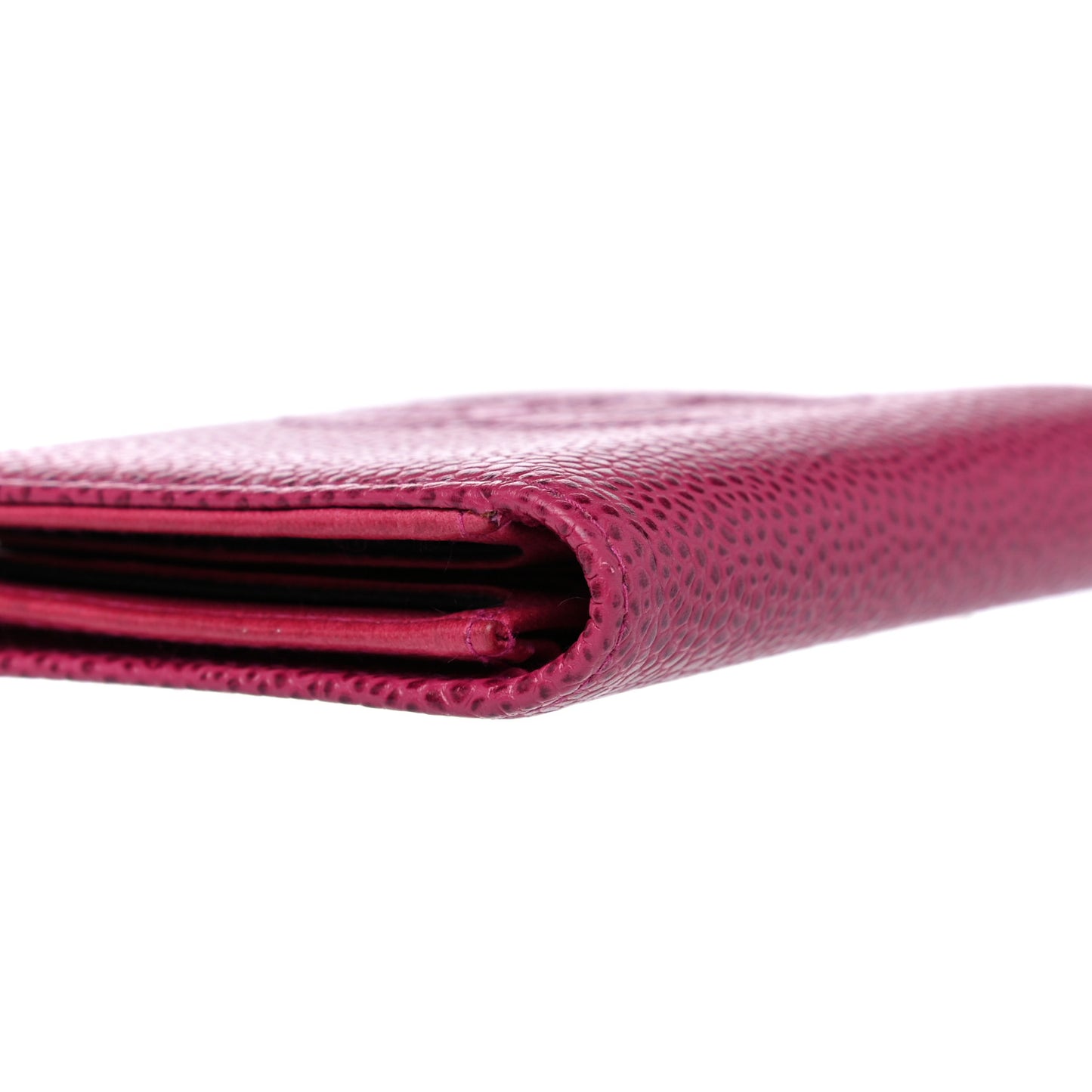 Caviar Timeless CC Card Holder Wallet Dark Pink