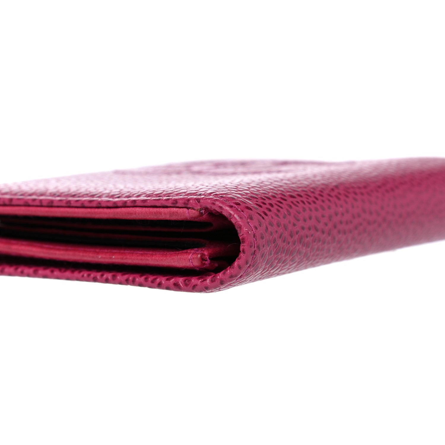 Chanel Caviar Timeless CC Card Holder Wallet Dark Pink 15 of 18