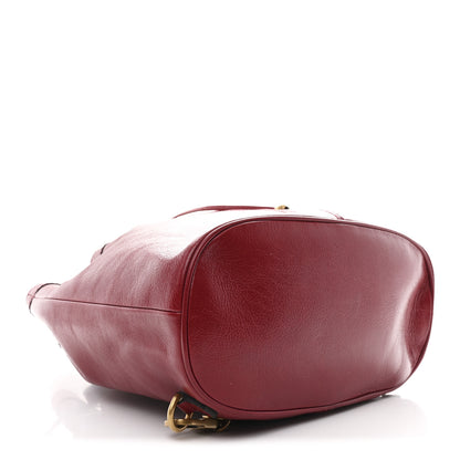 Gucci Piuma Lux Energy Medium Re(Belle) Convertible Bucket Bag Hibiscus Red 4 of 11