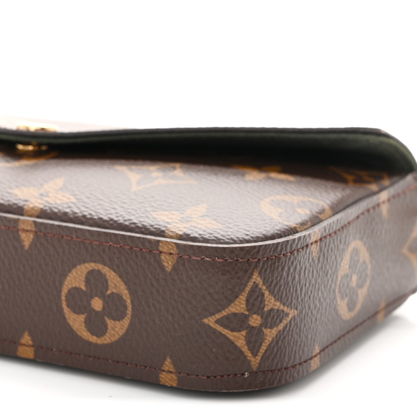 Monogram Felicie Strap & Go Kaki