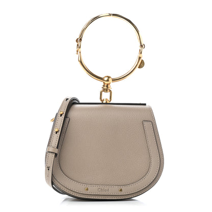 Chloe Calfskin Suede Small Nile Bracelet Bag Motty Grey 1 of 5