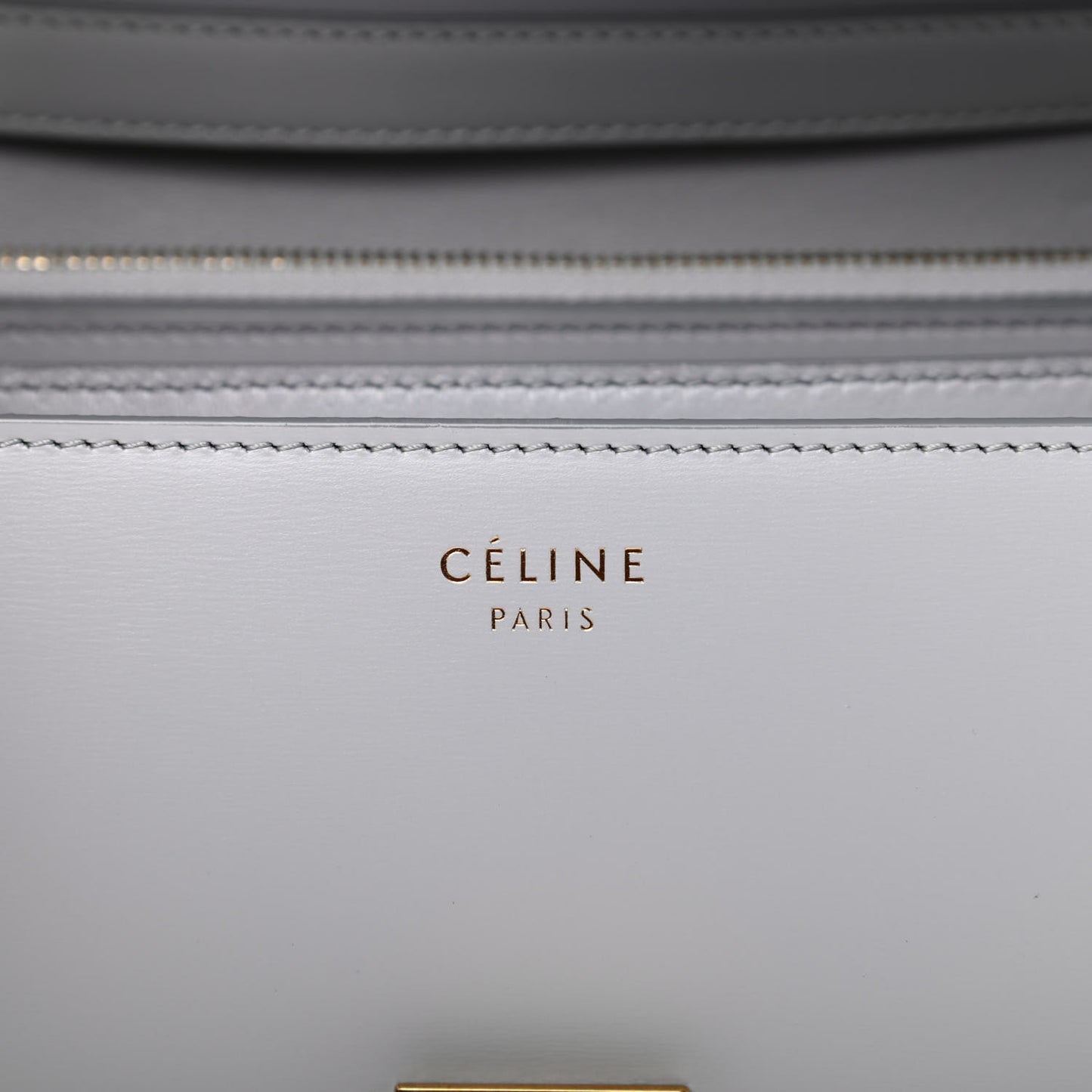 Box Calfskin Medium Classic Box Flap Bag Light Grey