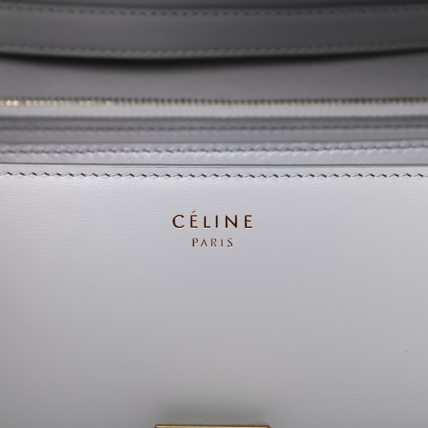 Celine Box Calfskin Medium Classic Box Flap Bag Light Grey 8 of 11