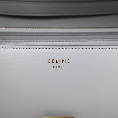 Celine Box Calfskin Medium Classic Box Flap Bag Light Grey 8 of 11