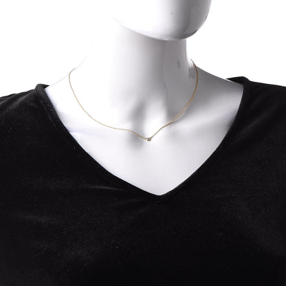 Tiffany 18K Yellow Gold Diamond .09ct Elsa Peretti Diamonds by the Yard Pendant Necklace 2 of 7