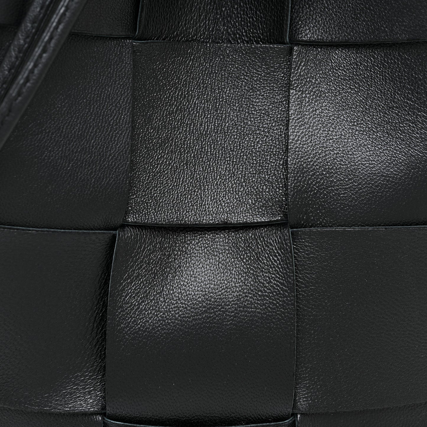 Nappa Maxi Intrecciato Cassette Bucket Bag Black