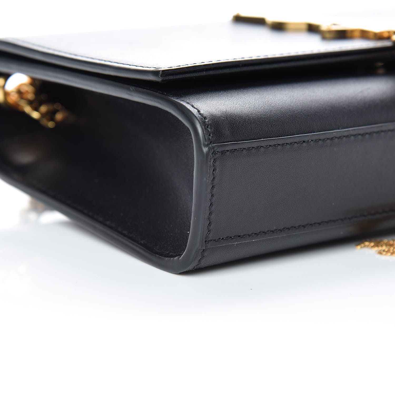 Saint Laurent Smooth Calfskin Small Classic Monogram Kate Tassel Satchel Black 5 of 11