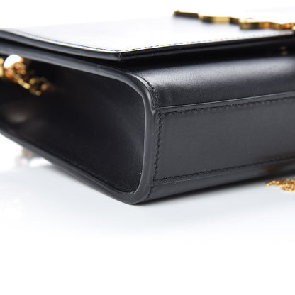 Saint Laurent Smooth Calfskin Small Classic Monogram Kate Tassel Satchel Black 5 of 11
