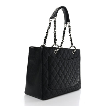Chanel Caviar Quilted Grand Shopping Tote GST Black 3 of 9