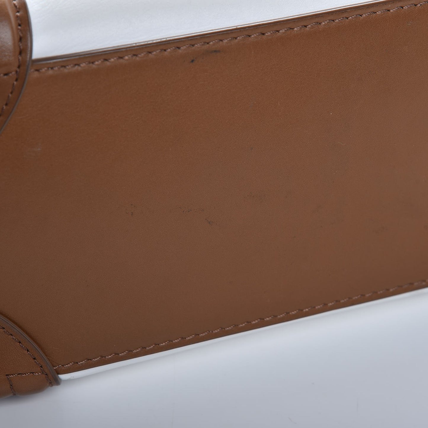 Smooth Calfskin Tri-color Micro Luggage Brown