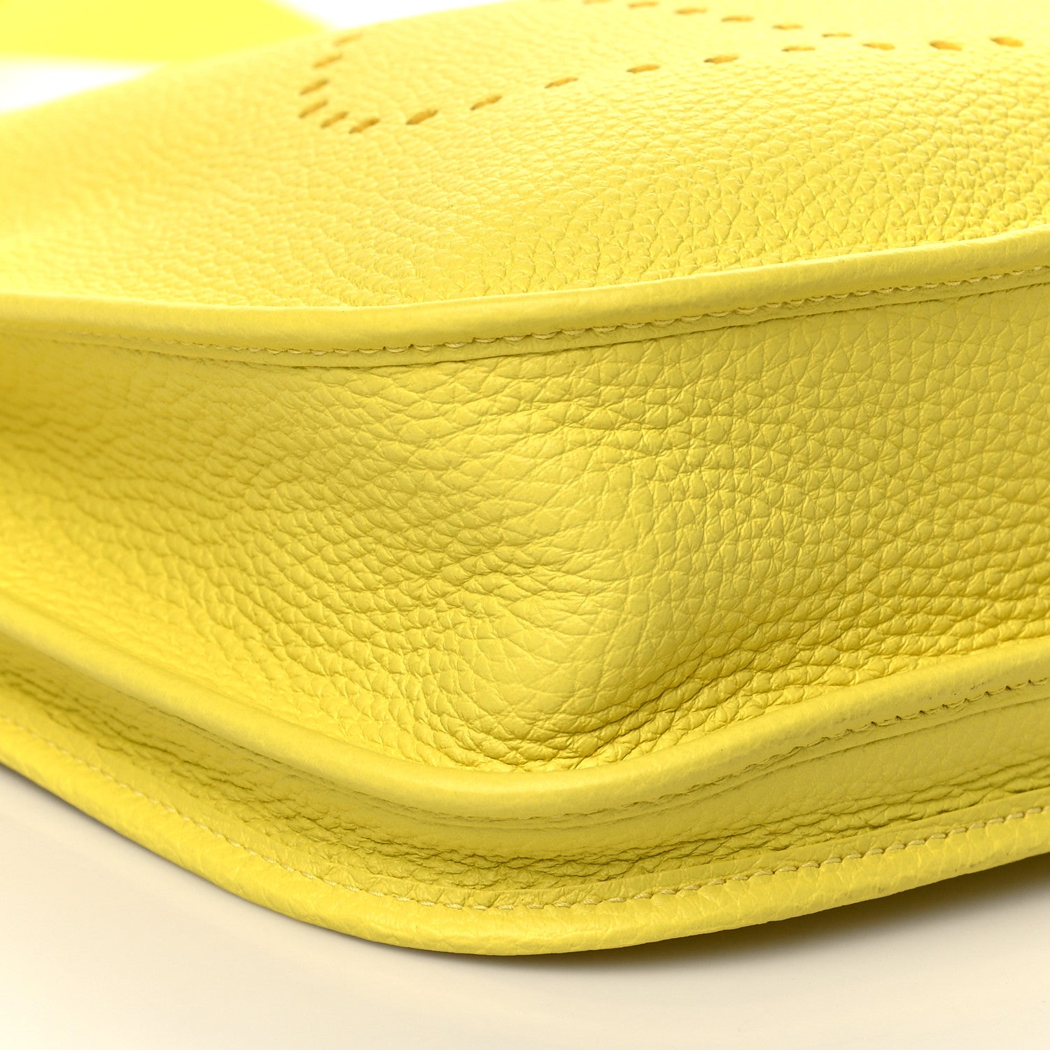 Hermes Taurillon Clemence Evelyne III PM Lime 8 of 9