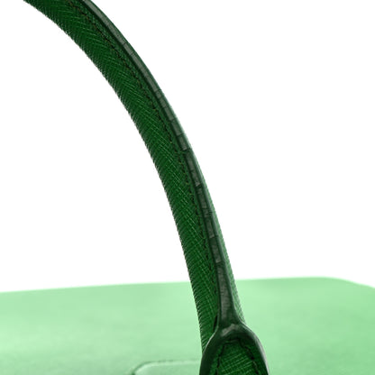 Prada Saffiano Travel Briefcase Mango 15 of 16