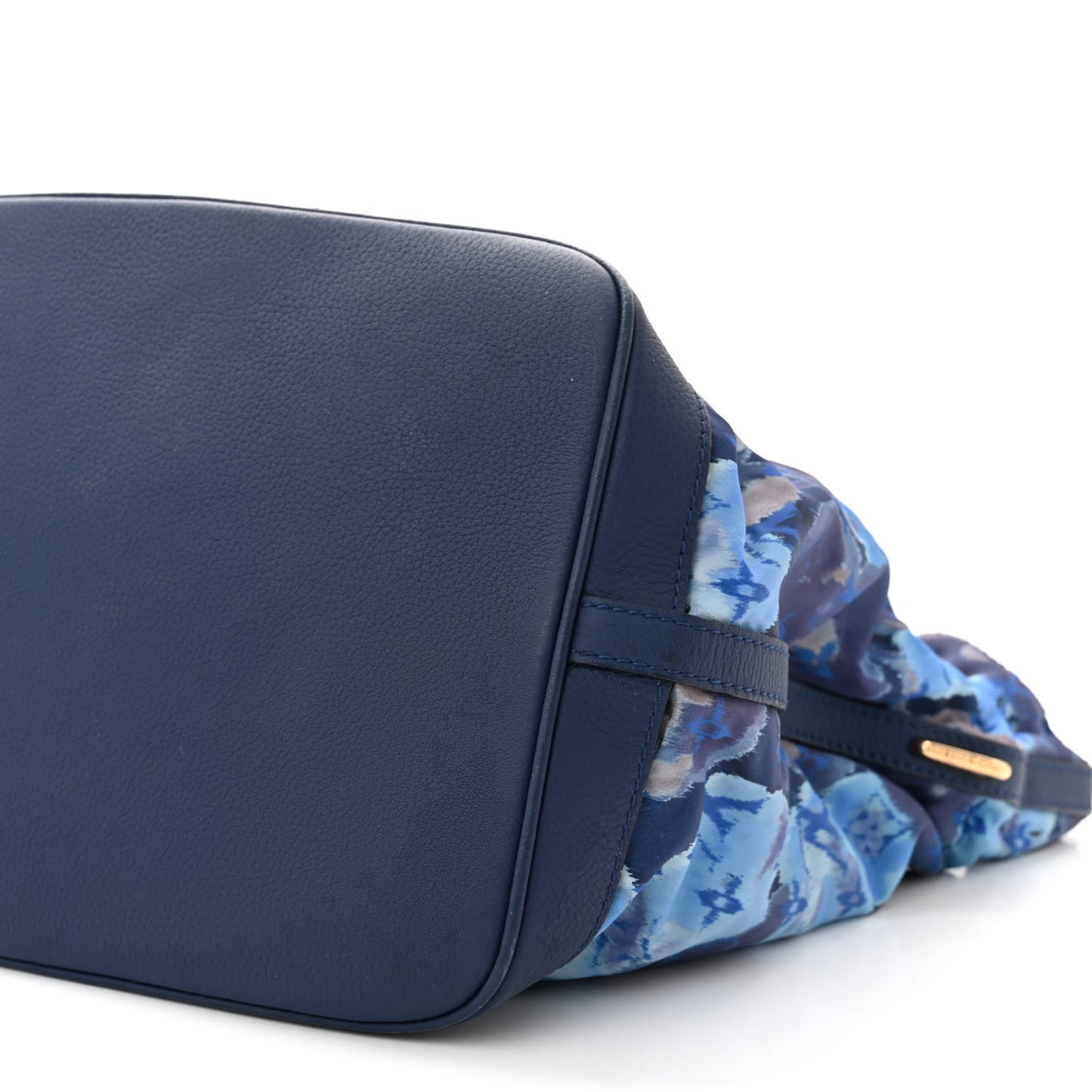 LOUIS VUITTON Nylon Monogram Ikat Noefull MM Grand Blue