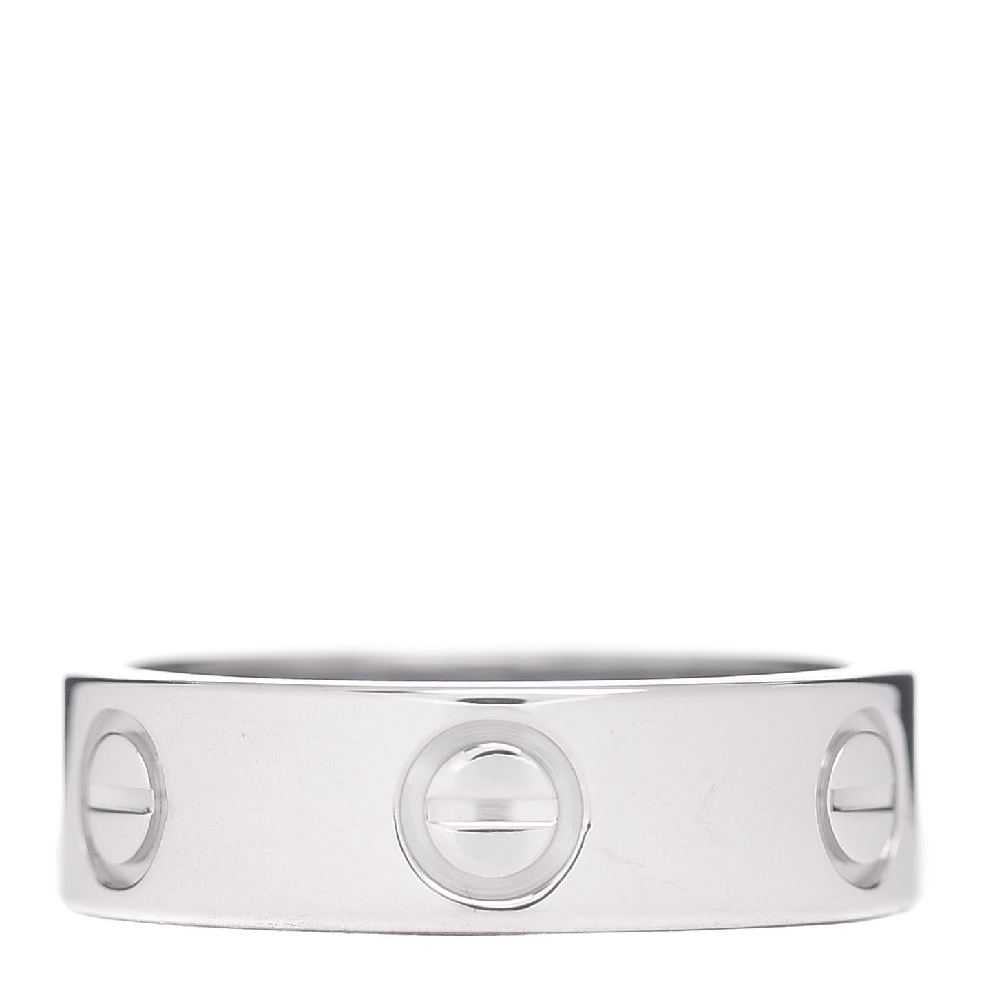 18K White Gold 5.5mm LOVE Ring 51 5.75