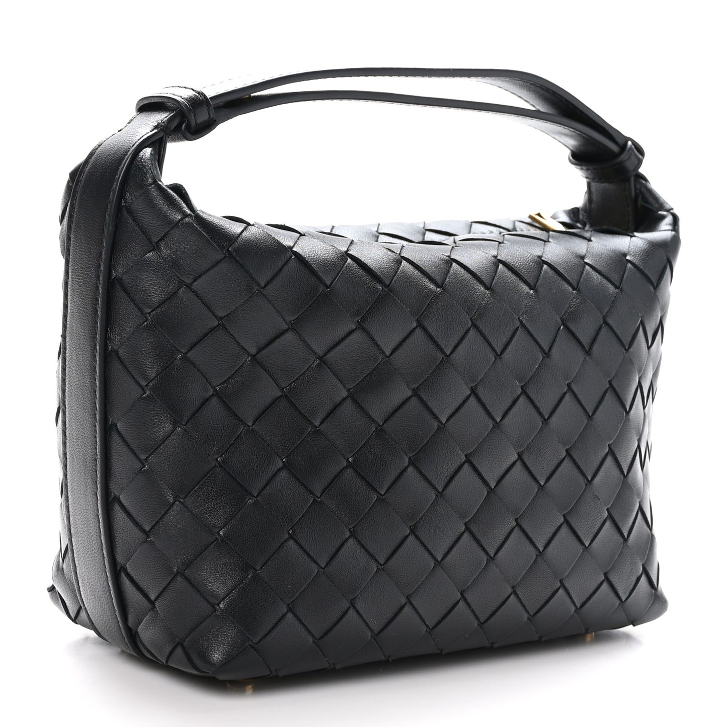 Calfskin Nappa Intrecciato Mini Wallace Black