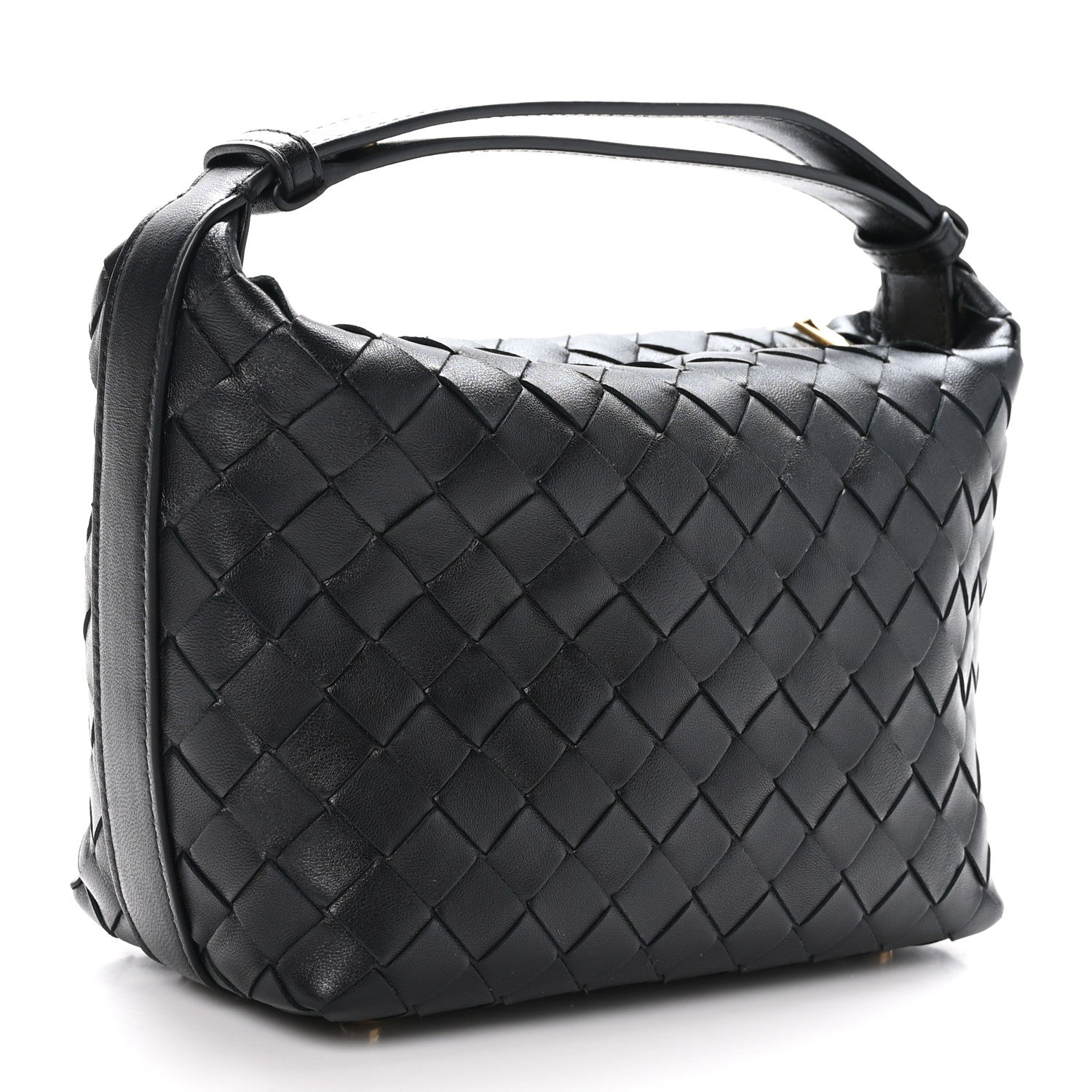 Bottega Veneta Calfskin Nappa Intrecciato Mini Wallace Black 4 of 11
