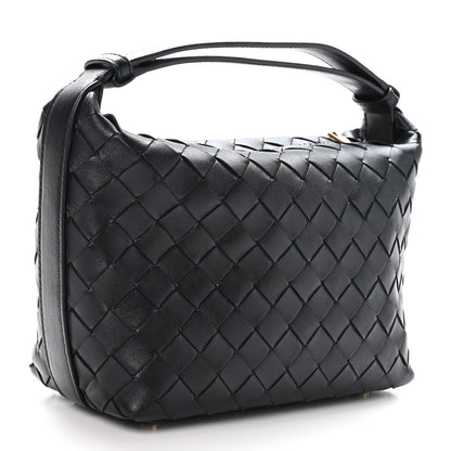 Bottega Veneta Calfskin Nappa Intrecciato Mini Wallace Black 4 of 11