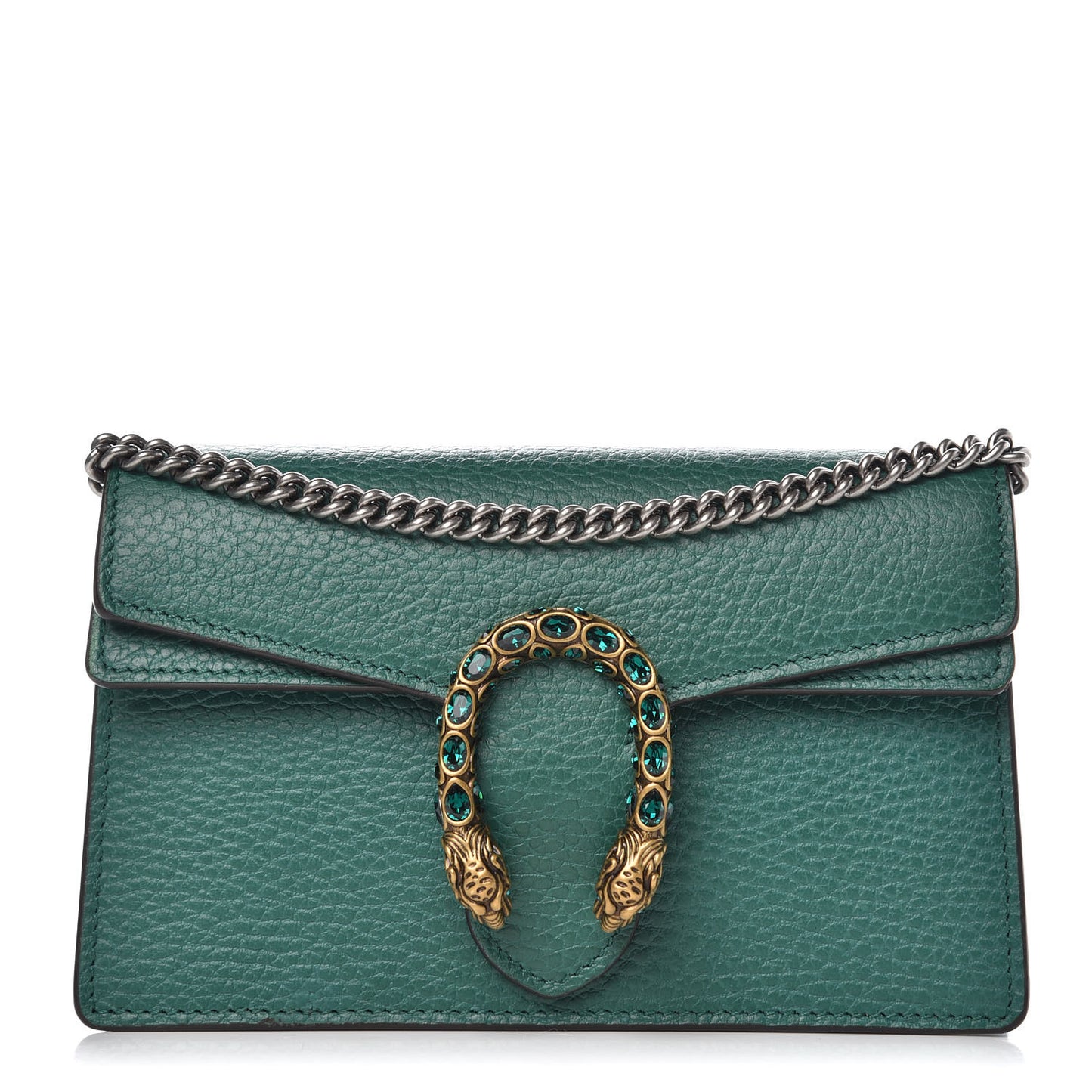 Calfskin Super Mini Dionysus Shoulder Bag Emerald