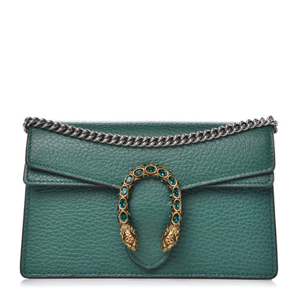 Gucci Calfskin Super Mini Dionysus Shoulder Bag Emerald 1 of 7