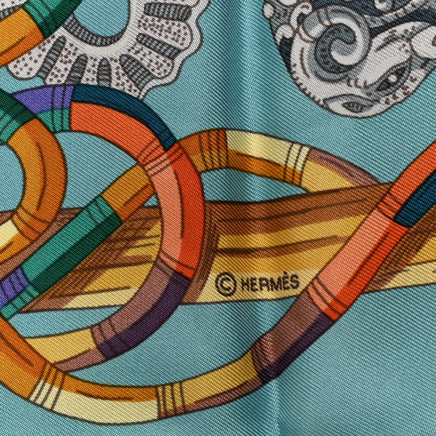 Silk Au Fil Du Carre Scarf 90