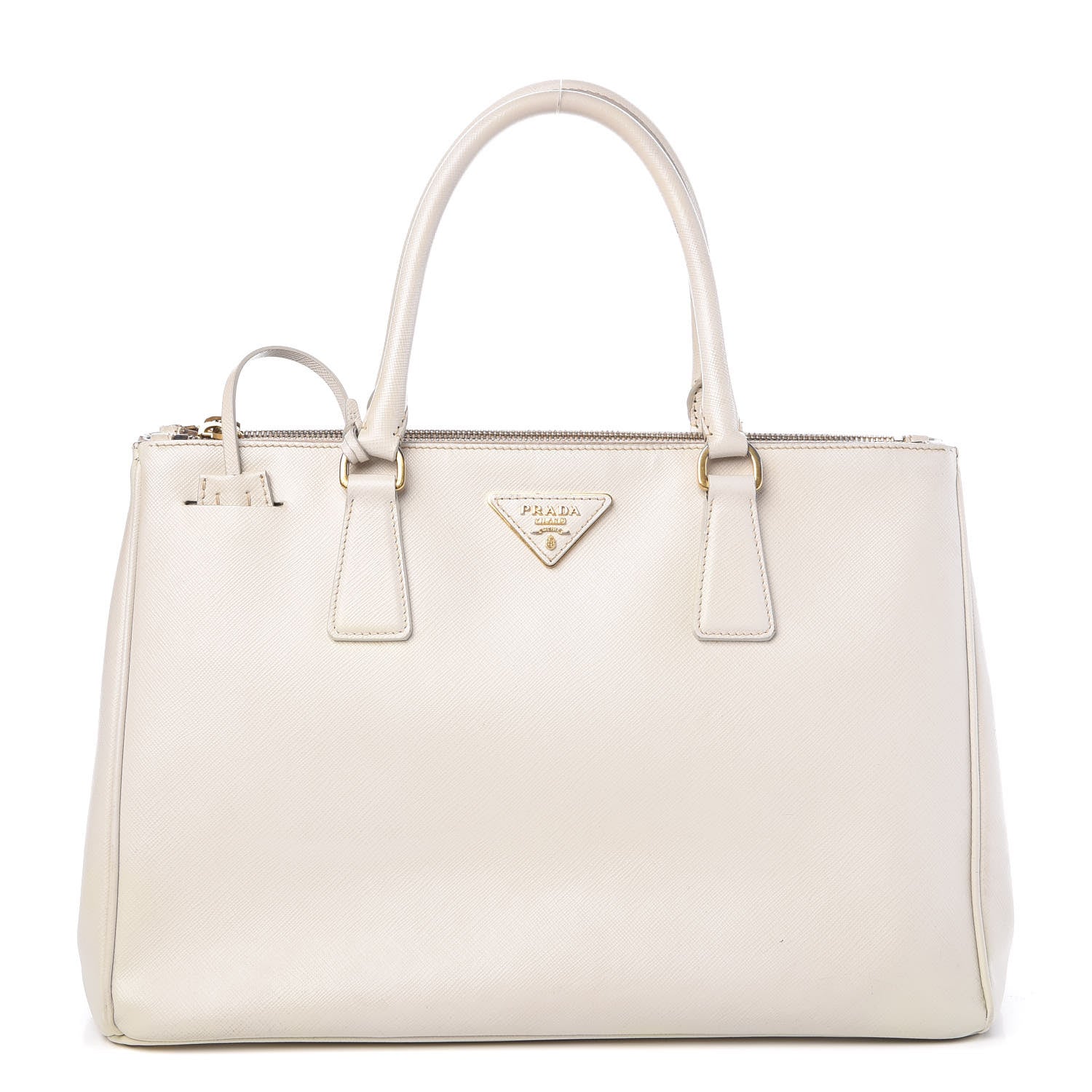 Prada Saffiano Medium Galleria Double Zip Tote Talco 1 of 20