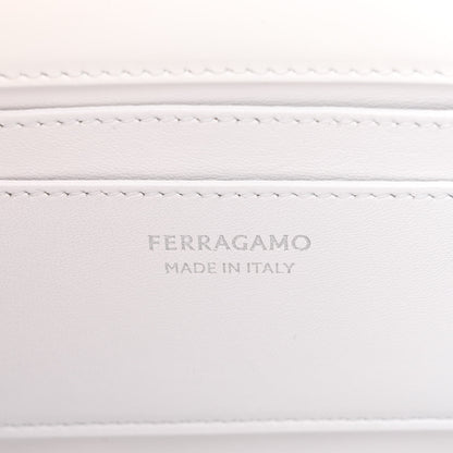 Salvatore Ferragamo Brushed Calfskin Mini Wanda Top Handle Bag Optic White 6 of 11