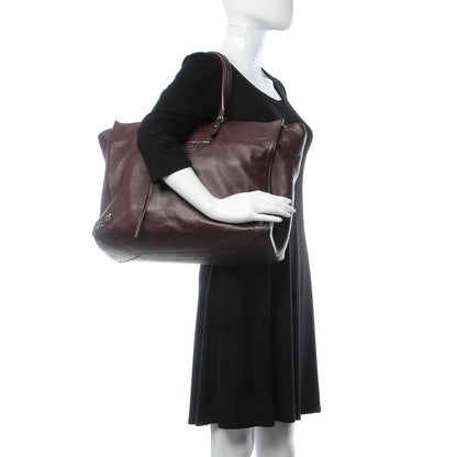 Balenciaga Veau Papier A4 Tote Rouge Aubergine 2 of 9