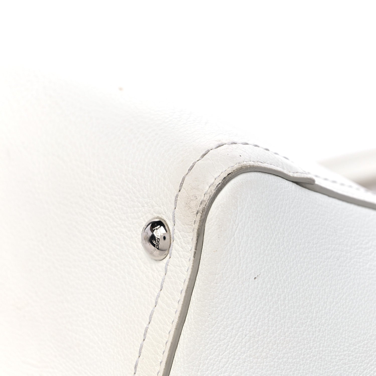 Salvatore Ferragamo Calfskin Arianna Tote White 8 of 12