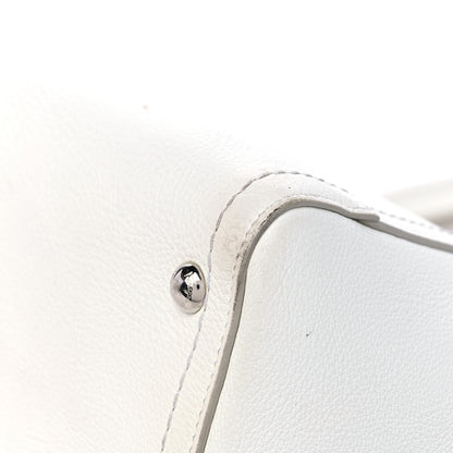 Salvatore Ferragamo Calfskin Arianna Tote White 8 of 12