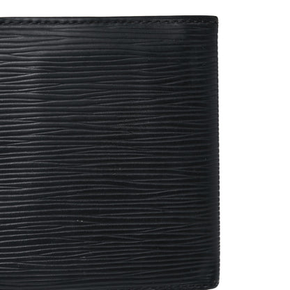 Louis Vuitton Epi 6 Card Billfold Wallet Black 9 of 12