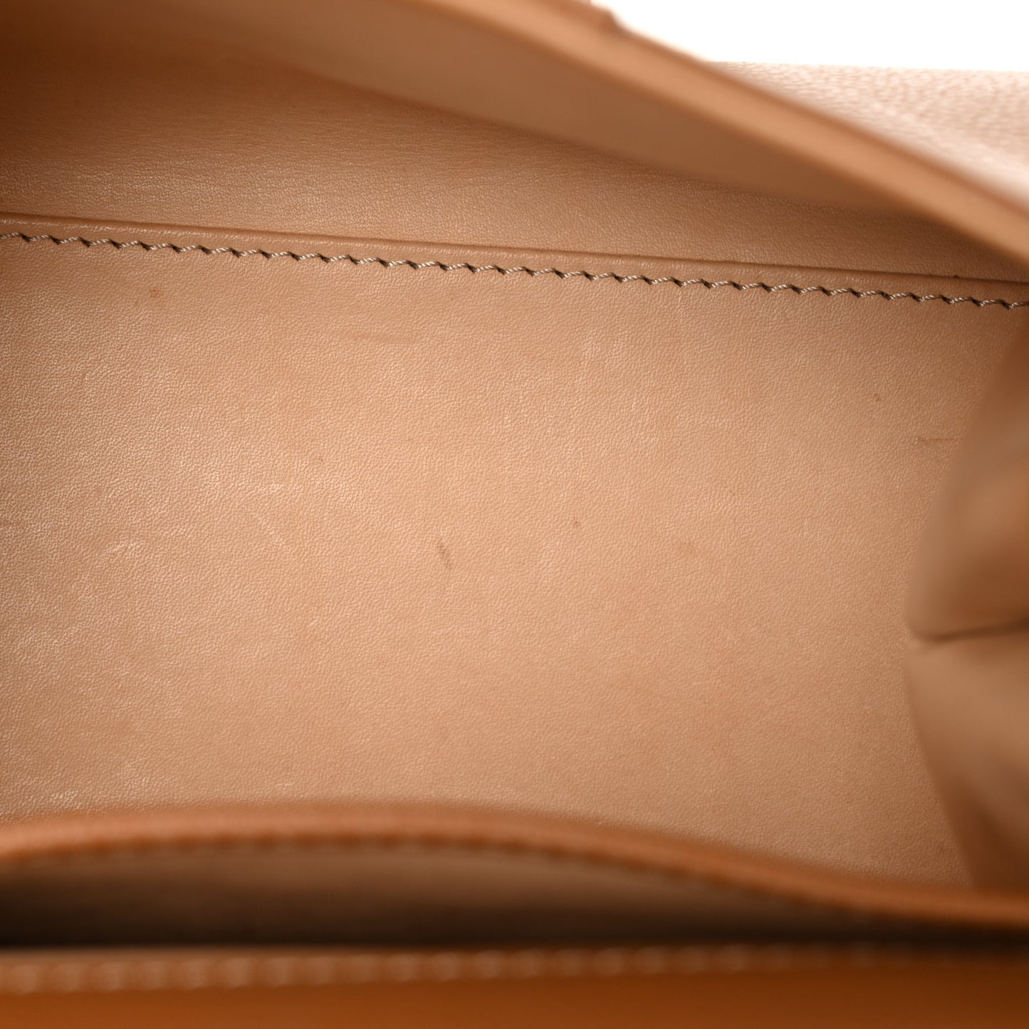 Grained Calfskin Mini Brillant Satchel Natural