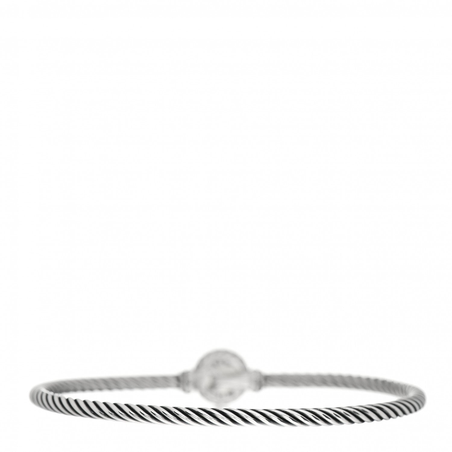 David Yurman Sterling Silver Black Orchid 3mm Chatelaine Bracelet 3 of 4