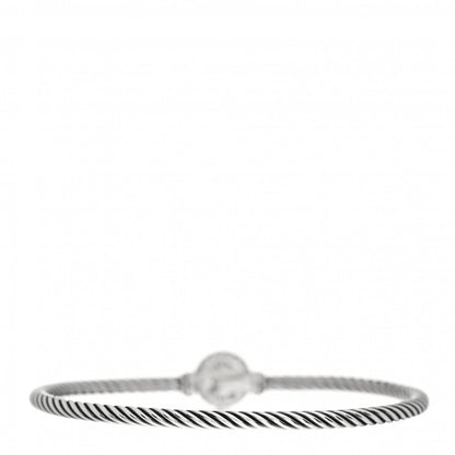 David Yurman Sterling Silver Black Orchid 3mm Chatelaine Bracelet 3 of 4