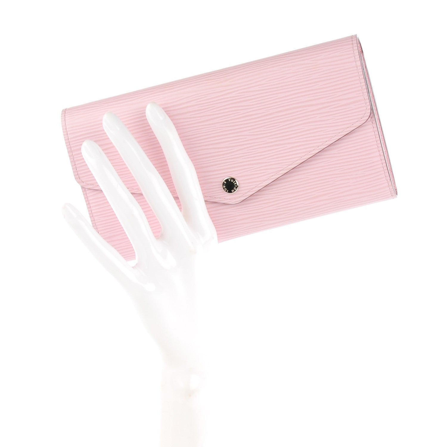 Louis Vuitton Epi Sarah Wallet NM Rose Clair 2 of 8