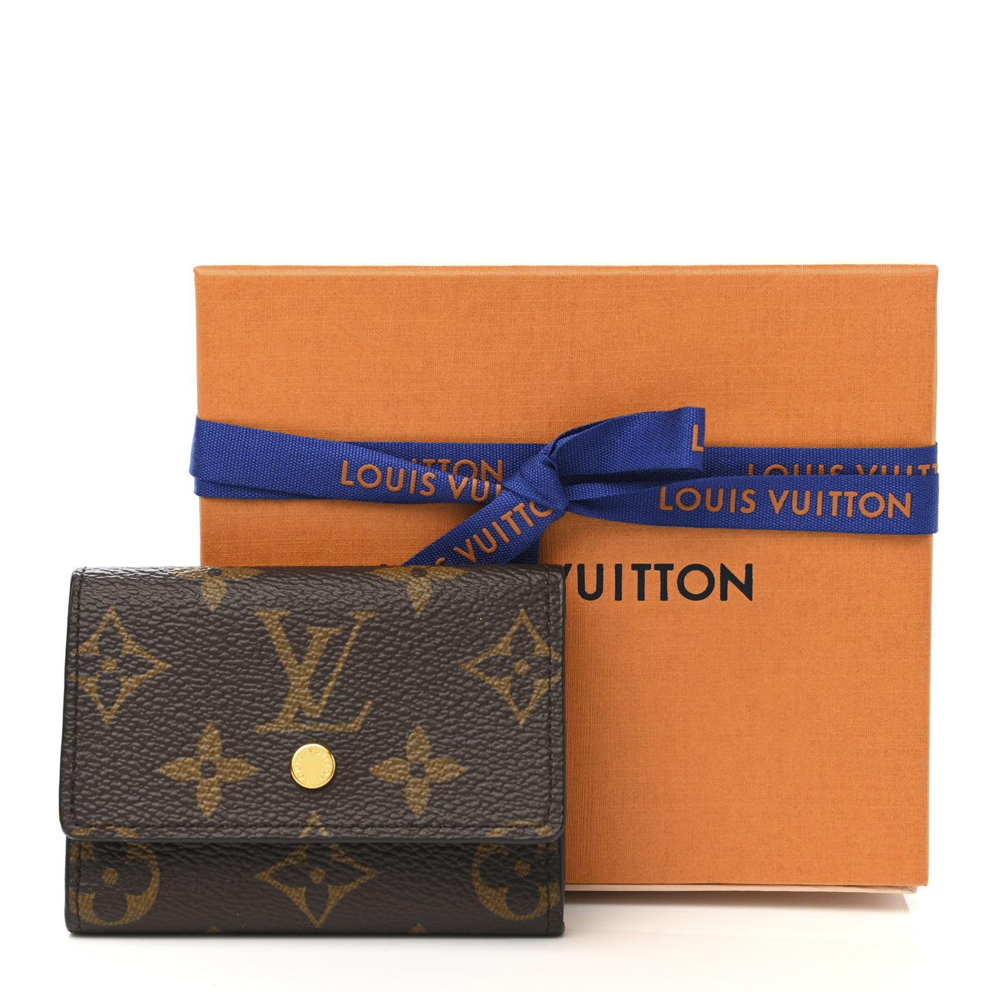 Monogram Micro Wallet Fuchsia