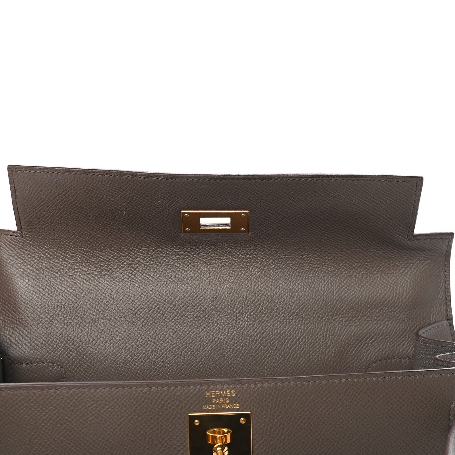 Hermes Epsom Kelly Sellier 28 Etain 15 of 39