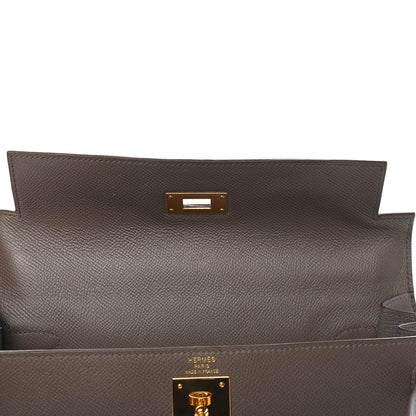Hermes Epsom Kelly Sellier 28 Etain 15 of 39