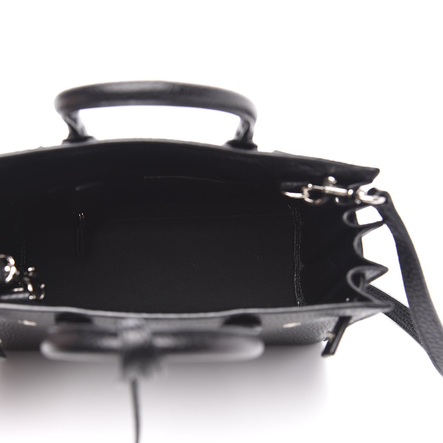 Saint Laurent Grained Calfskin Nano Sac De Jour Black 5 of 9