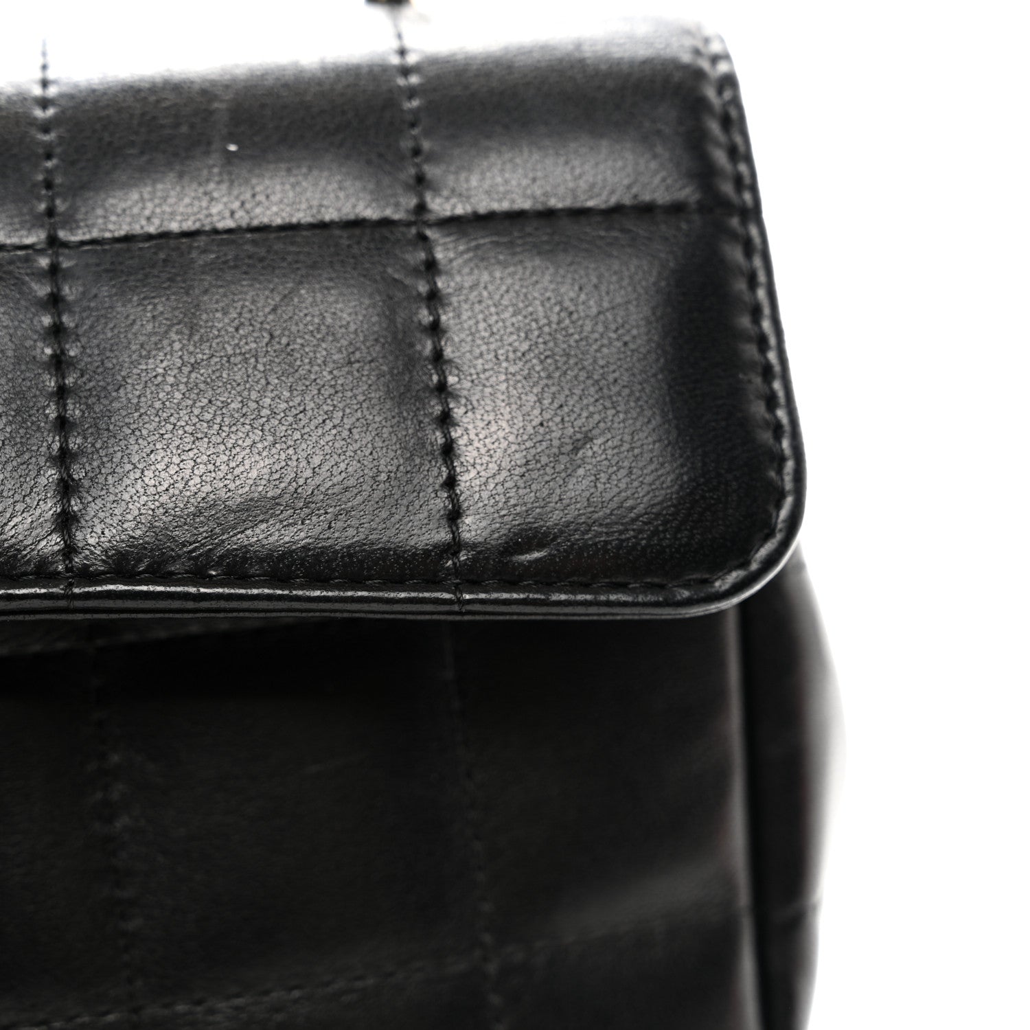 Chanel Lambskin Quilted Mini Chocolate Bar Camellia Flap Black 11 of 11