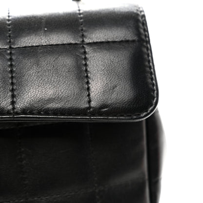 Chanel Lambskin Quilted Mini Chocolate Bar Camellia Flap Black 11 of 11