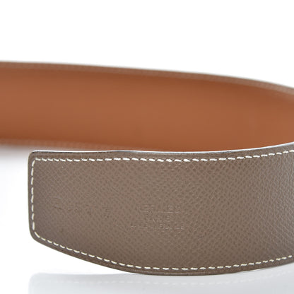 Hermes Epsom 42mm Constance 2 H Belt 85 Etoupe Gold 10 of 11