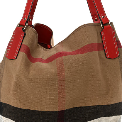Burberry Canvas Mega Check Medium Maidstone Cadmium Red 8 of 12